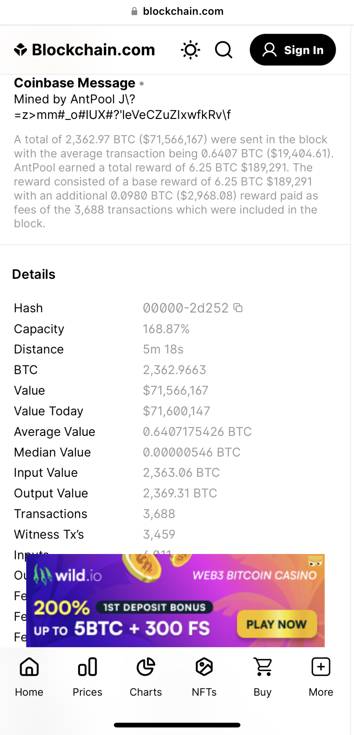 $71,566,167 PROFIT