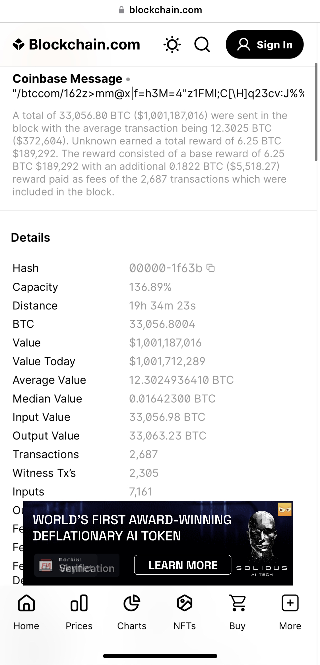 $1,001,187,016 PROFIT